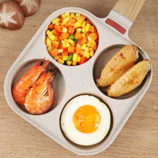 계란 후라이팬 롤 4구 맥반석 인덕션 에그팬 K639