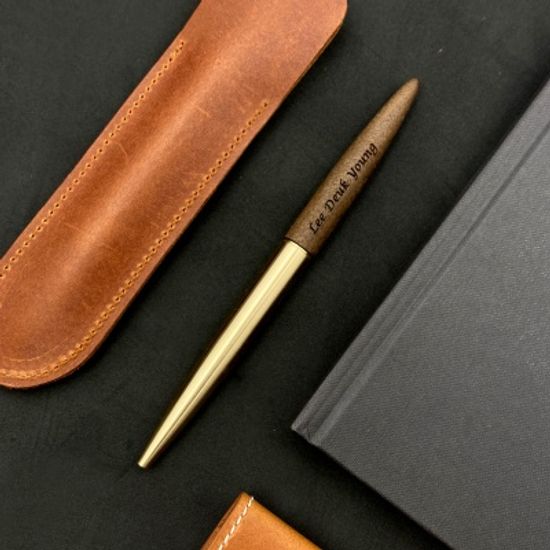 LOG BP-201 (Brass+Walnut) 황동 호두나무 볼펜