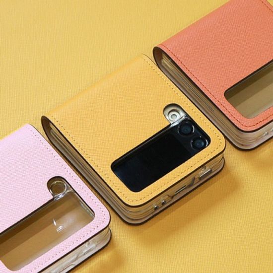 갤럭시Z플립3 가죽케이스 지플립3 힌지보호 사피아노