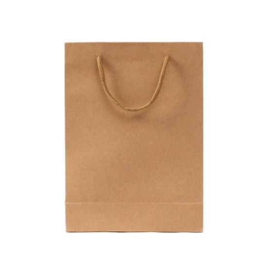 무지 세로형 쇼핑백 10p(20x28cm) (브라운) 종이백