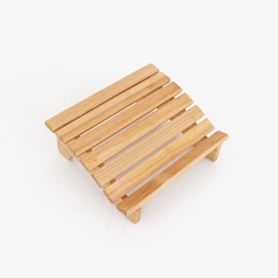 에코상사 고무나무 원목 발받침대