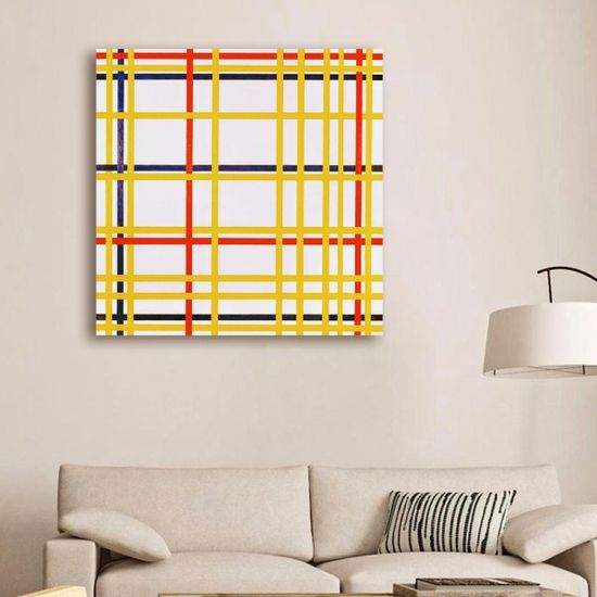 몬드리안 - 뉴욕 시티 New York City, 캔버스 액자