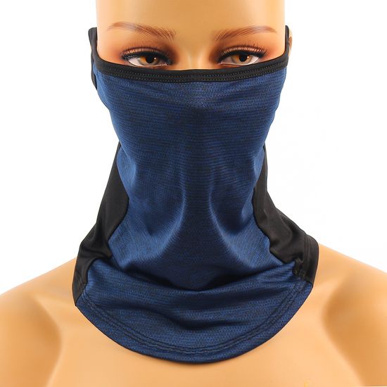 [젠웨어] 썸머 메쉬 귀걸이형 멀티스카프(블루)