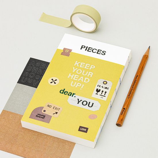 라이프앤피시스 빈티지 타이포 스티커 세트