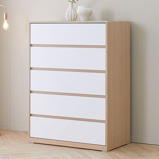 모이 칸칸이 속깊은 와이드 5단 서랍장 900 (착불)