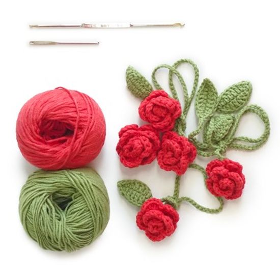 장미 책갈피 - Knitting Kit