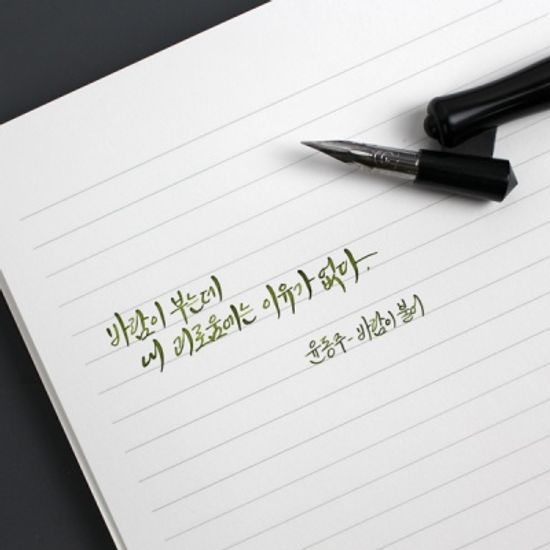 만년필용 Reservoir 레저버 노트 02_라인(Line) 블랙