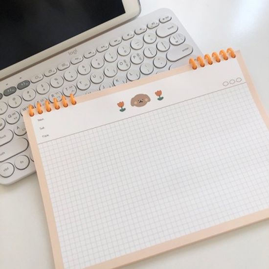 [볼터치들] spring 가로 노트패드 제본버전 (3color)