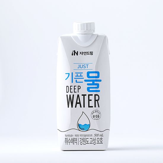 자연드림 JUST 기픈물 500ml x (15개입) (멸균종이팩)