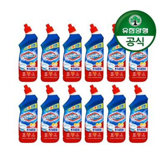 유한락스 변기세정제 시트러스 755mL 12개
