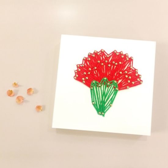 꼬마 카네이션 스트링아트 만들기 패키지 DIY