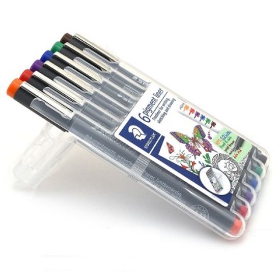 스테들러 피그먼트라이너 0.3mm Light 6색 30805-SSB6