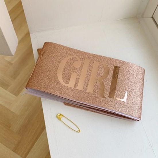Rose Gold Birthday Shoulder Ribbon 골드어깨띠