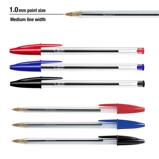 BiC 빅 1.0mm 유성볼펜 크리스탈 Original 1다스