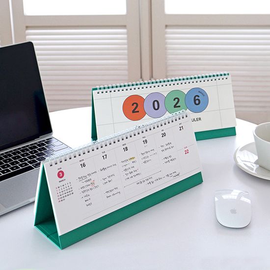 2026 프리즘 가로형 위클리 스케줄러 (탁상 주간)