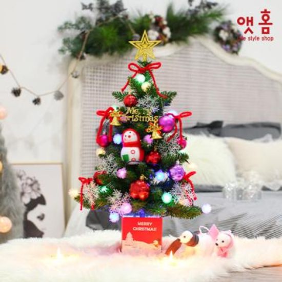 앳홈 컬러 포인트 크리스마스 미니트리 / 60cm