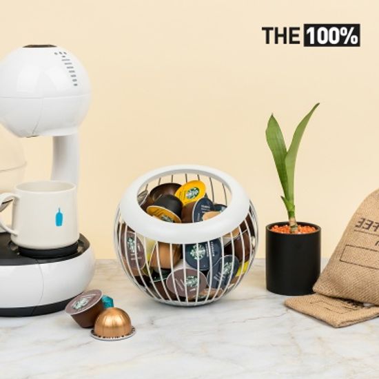 THE100% 네스프레소 호환 캡슐 커피 보관함 써클 바구니 홀더 거치대 돌체구스토 버츄오 일리