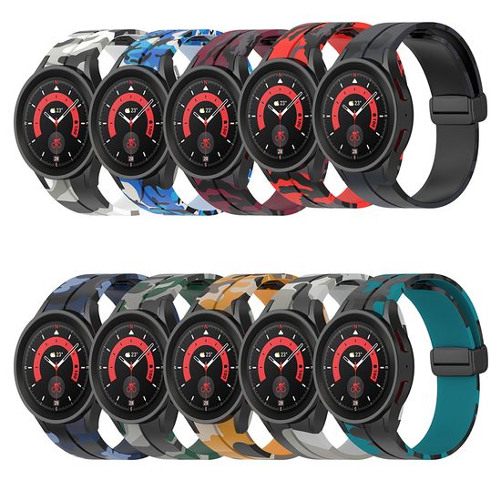 갤럭시워치 6 5 4 호환 카모플라쥬 실리콘스트랩 20MM