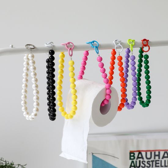 비즈 구슬 두루마리 화장지 휴지걸이 7color