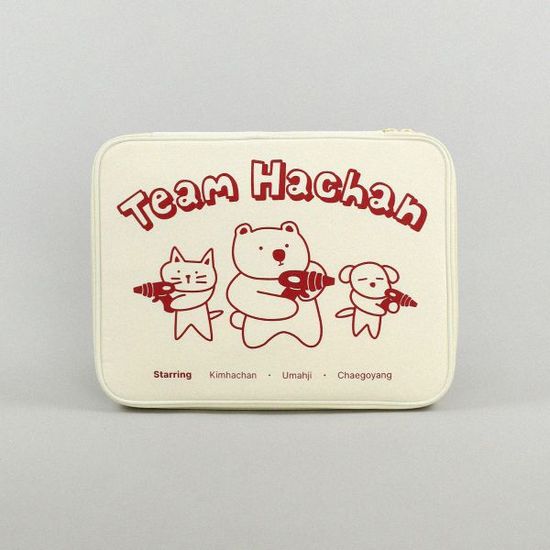 팀하찬 노트북 파우치_아이보리 (13/15/17인치)