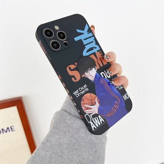 아이폰 13 12 11 슬램덩크 측면 디자인 실리콘 케이스