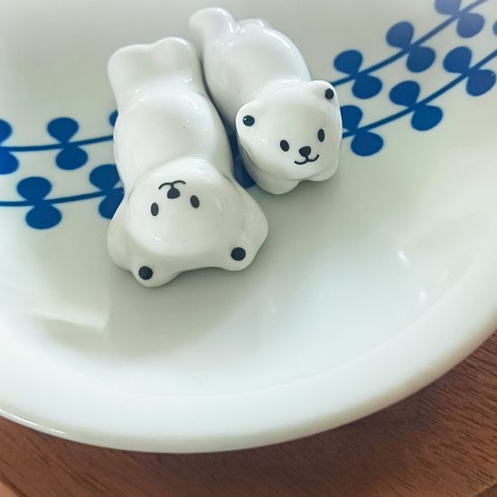 곰돌이 수저 받침대 숟가락 젓가락 커트러리 선물