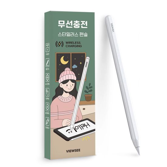 뷰씨 아이패드 무선충전 2세대 애플펜슬 호환 터치펜