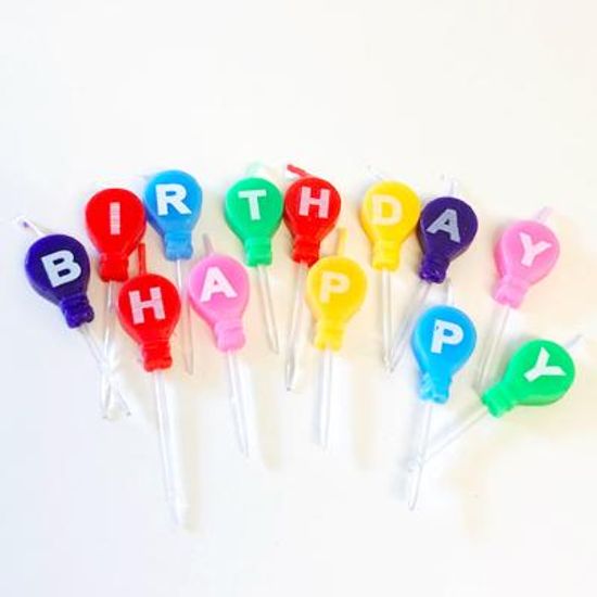 풍선모양 생일초