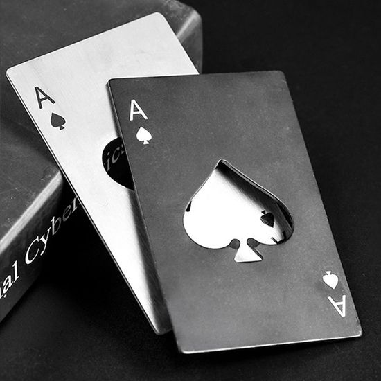 로얄 스페이드A 에이스 카드 병따개 오프너