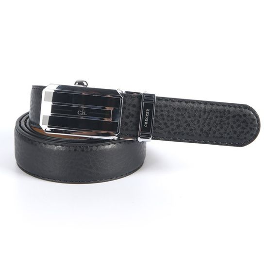 [디꾸보]클래식 체커 자동버클 남성가죽벨트 SS171