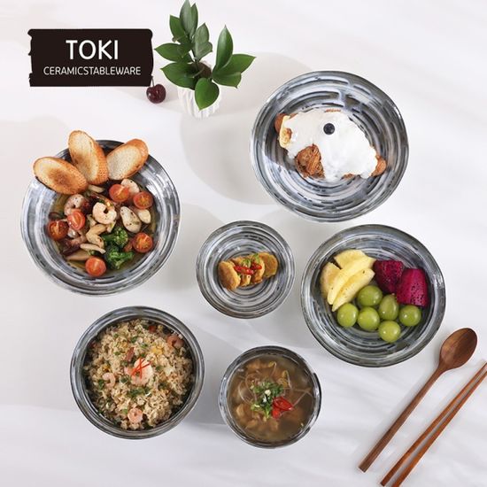 [토기] 유키조라 중접시 2p 세트 일본산