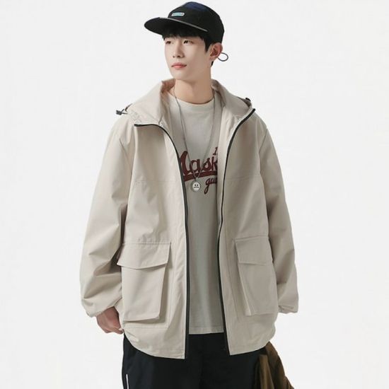 록킨 후드 바람막이 남녀공용