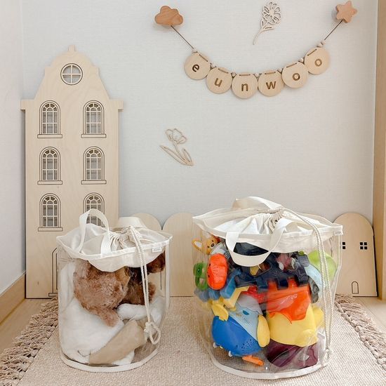 아오라 장난감 정리함 TPU 원형 사각 보관함