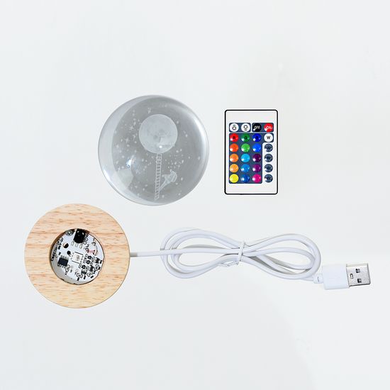 노바리빙 크리스탈 유리구슬 무드등 3D