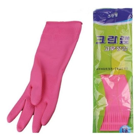 크린랩 고무장갑 레드 대