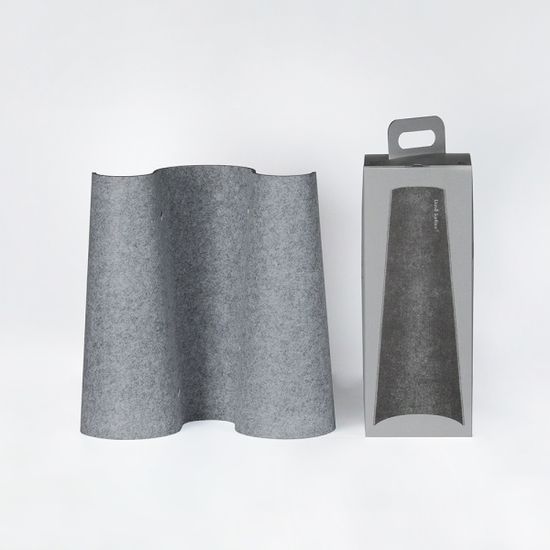 재생펠트 데스크파티션 3pcs (1set) - 멜란지그레이