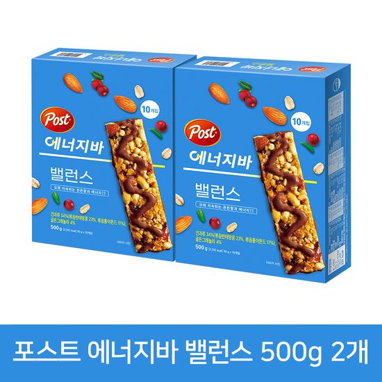 포스트 에너지바 밸런스 500g 2개