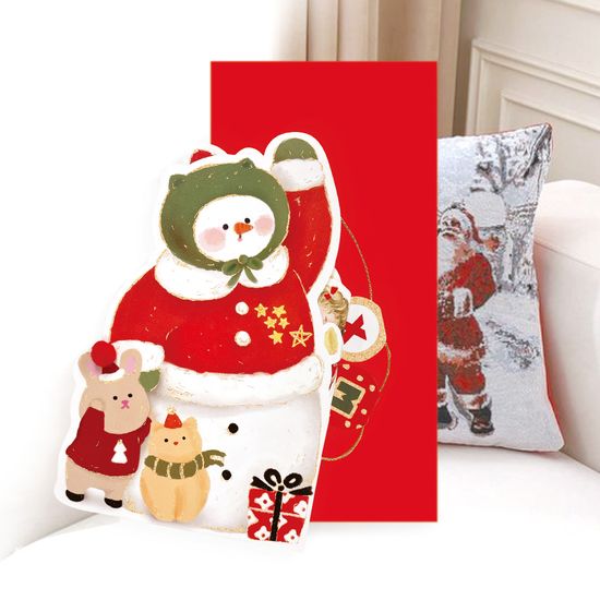 [FS41] 크리스마스 손들어 입체카드 (3종 1세트)