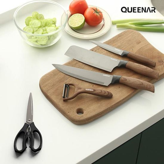 퀸나 딥 우드 5종 칼세트 QNKS-T600