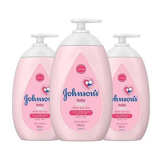 존슨즈 베이비 핑크 로션 500ml (3개)
