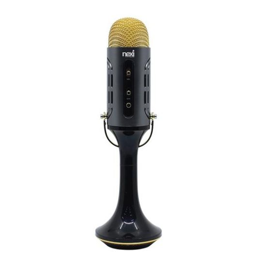 블루투스 노래방 마이크 (블랙) 마이크로 듀엣3W 출력