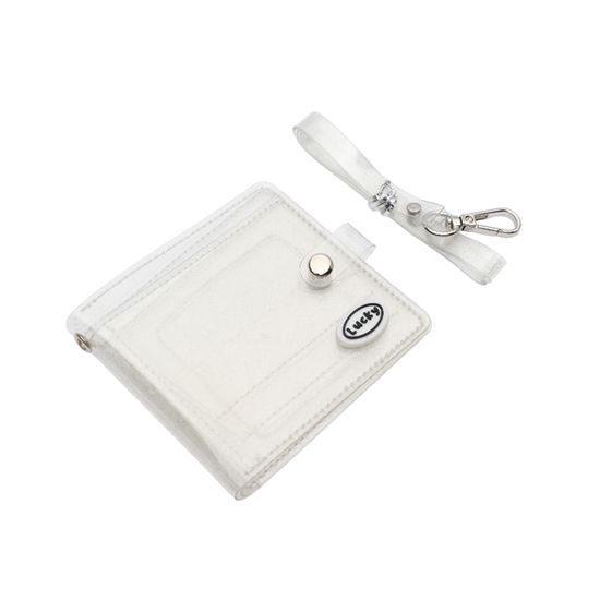 투명 글리터 반지갑 여성지갑 투명지갑 글리터지갑