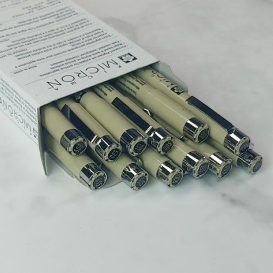 사쿠라 피그마 0.25mm 마이크론 01 블랙 1다스(12자루