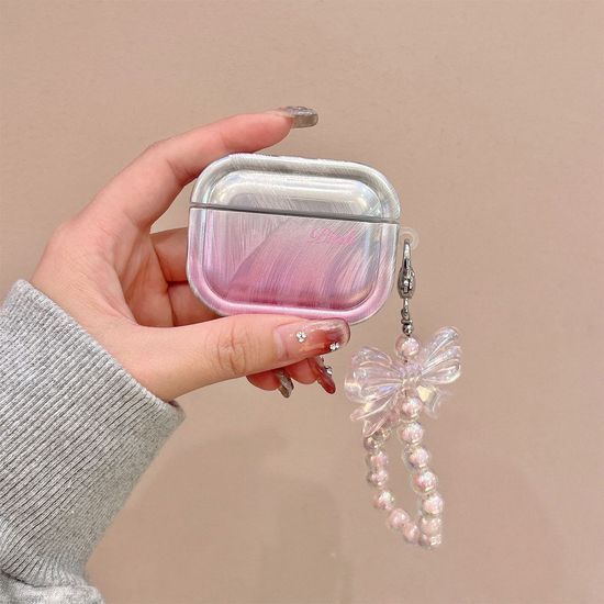 에어팟 4 3 2 1 프로 깃털 그라데이션 스트랩 케이스