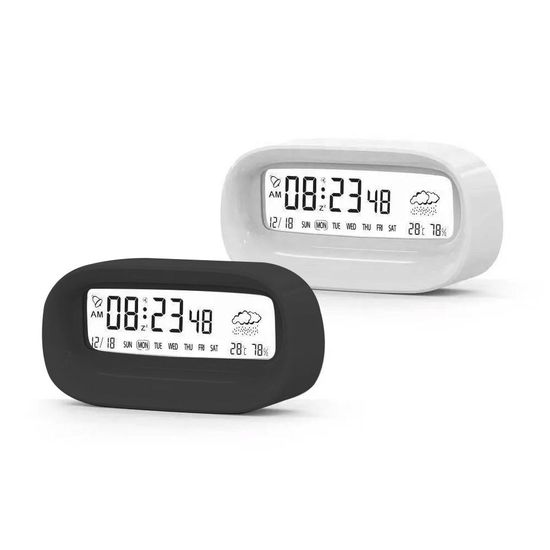 에이치앤오 탁상용 디지털 온습도계 시계(WB0AF4B)