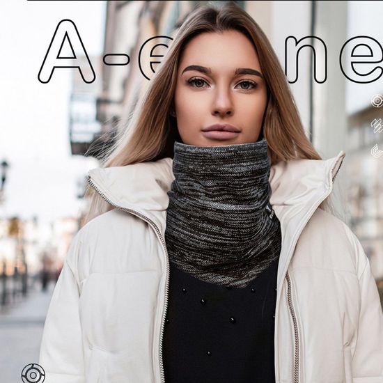 YIPINU 겨울 혹한기 햇살무늬 넥워머(WFFWGVV)