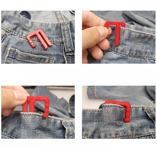 바지 치마 허리 치수 사이즈 줄이기 클립 E핀 삔 수선