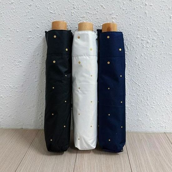 [애슬릿]도트 암막 3단 초경량 미니 우양산 양산