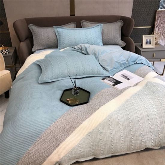 [클라모프] 윈터 니트 보들보들 시트커버 세트