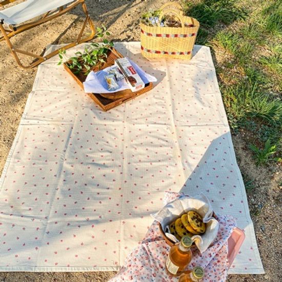 홀리데이 방수 캠핑 피크닉 매트 돗자리-자두노랑